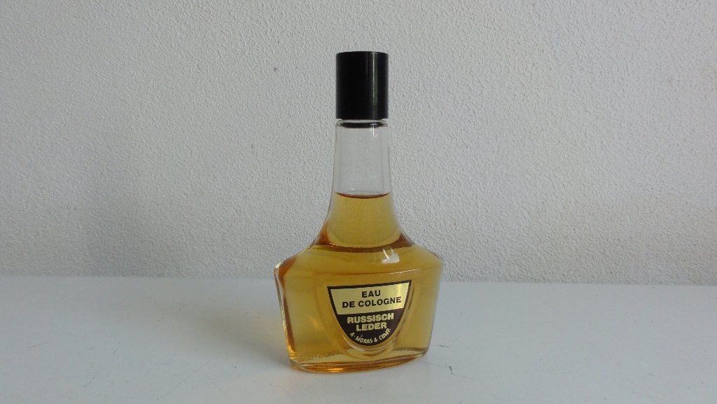 Eau de Cologne Russisch leder A. Moras and Comp antiek, Ophalen of Verzenden, Zo goed als nieuw