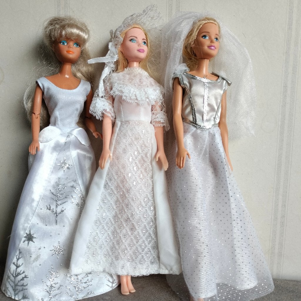 3 Barby Bruiden Mattel, Ophalen of Verzenden, Barbie