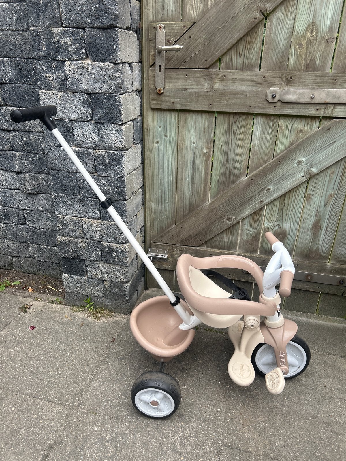 Smoby 3 in 1 driewieler met duwstang - Zo goed als nieuw, Ophalen, Zo goed als nieuw, Duwstang