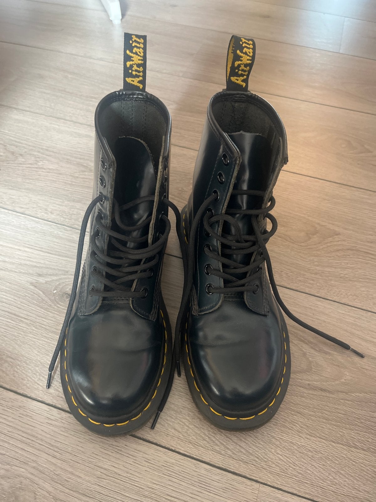 Dr. Martens 1460 Smooth Leer Laarzen - donkerblauw, Blauw, Lage of Enkellaarzen, Ophalen of Verzenden, Gedragen