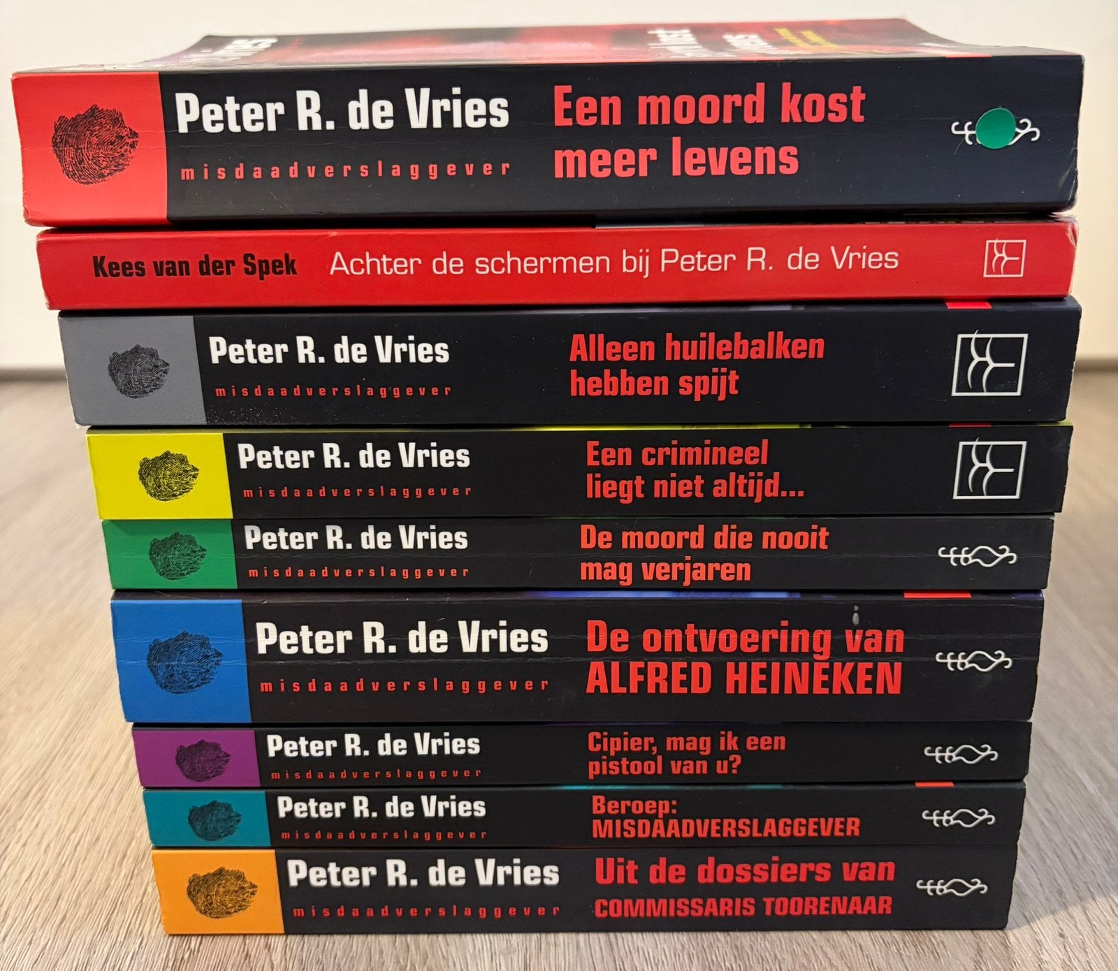 Peter R de Vries - 9 boeken, Ophalen of Verzenden, Zo goed als nieuw