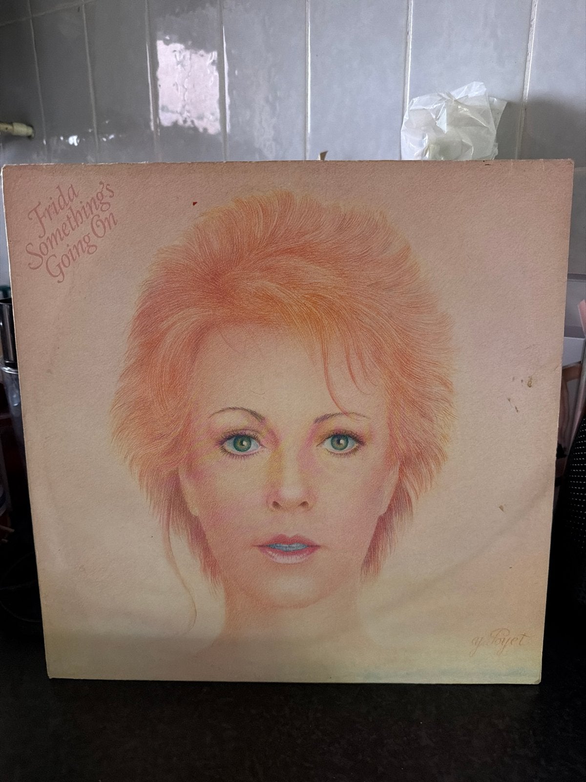 1.  Frida - Something's Going On LP (Pop, 1982) van abba, Cd's en Dvd's, LP, Gebruikt, Pop, Ophalen of Verzenden