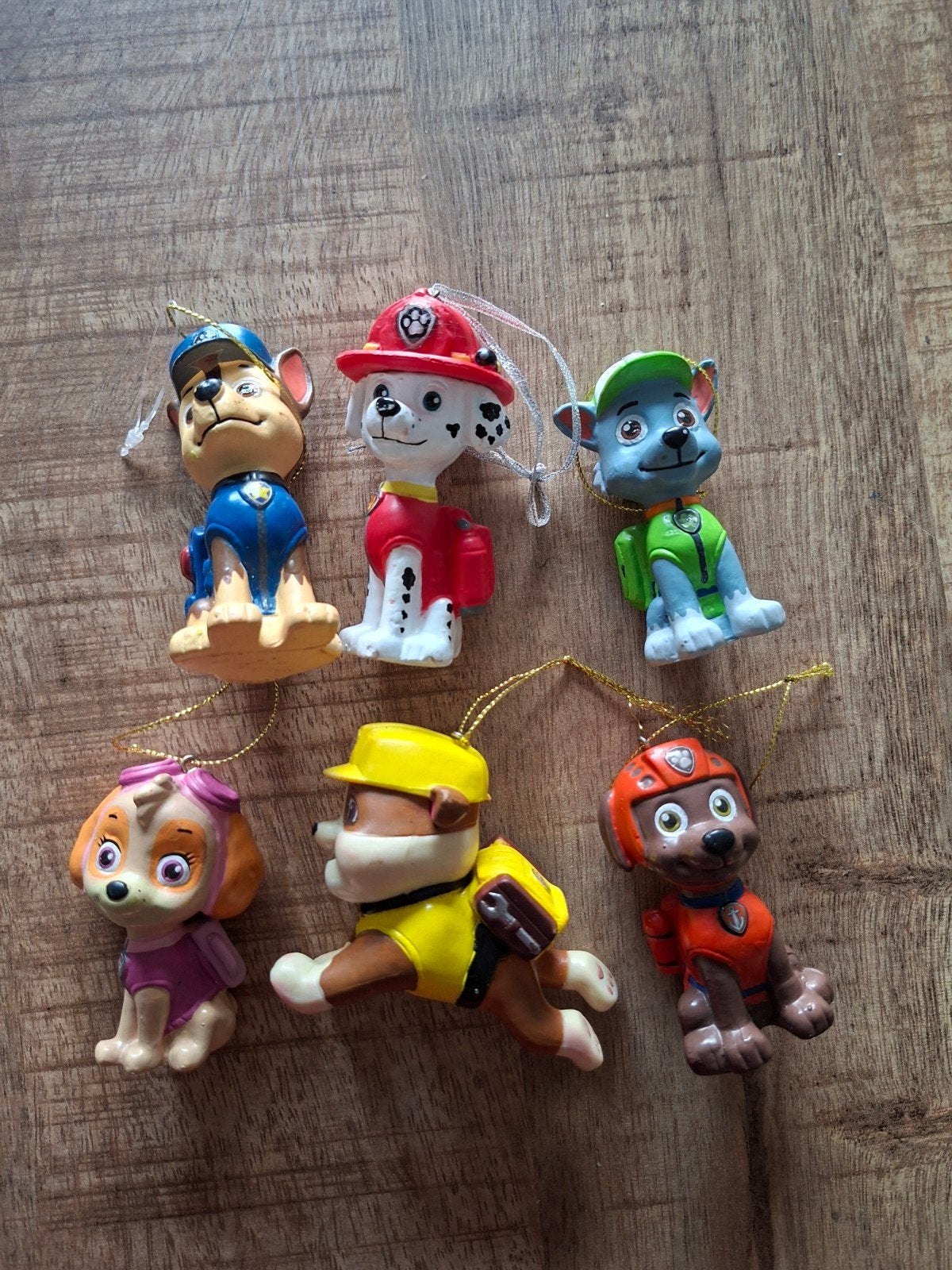 6 stuks paw patrol kerst ornamenten, Ophalen of Verzenden, Gebruikt