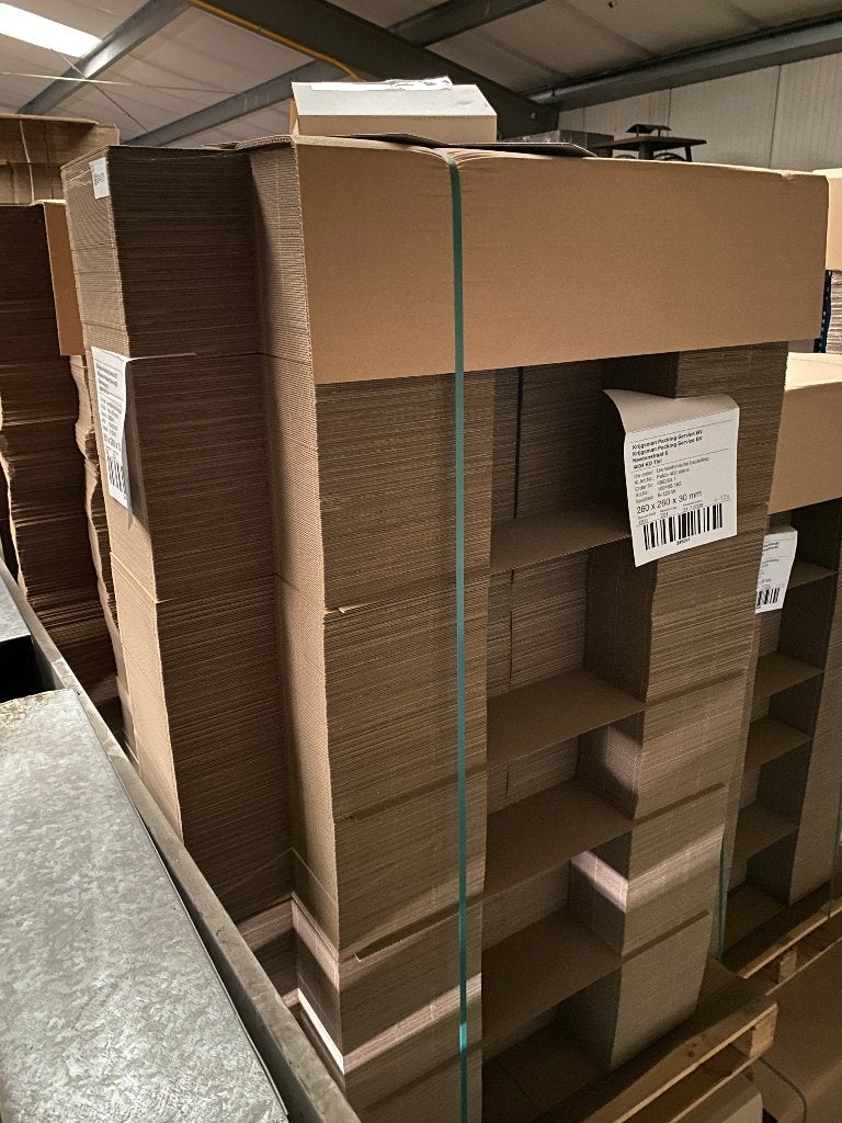 pallet a 1200 stansdoosjes ca. 2260x260x30mm, Ophalen, Doos, Opvouwbaar, Minder dan 50 cm