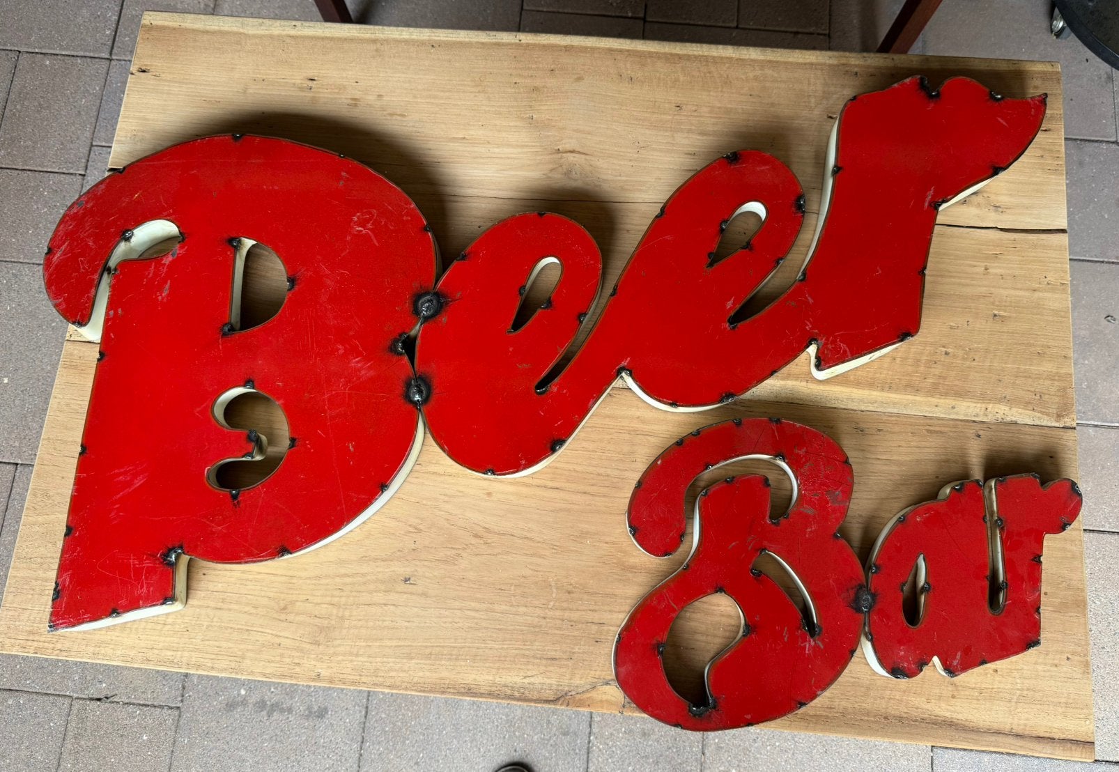 Beer bar decoratie borden, Ophalen, Zo goed als nieuw