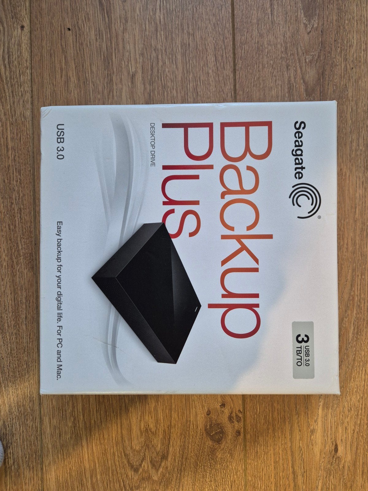 Seagate Backup Plus Desktop Drive 3TB USB 3.0 (0 uren), Server, HDD, Ophalen of Verzenden, Zo goed als nieuw