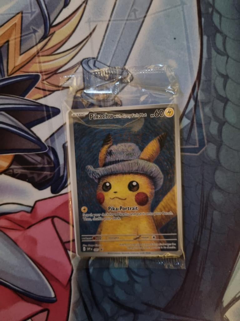 van Gogh Pikachu with Grey Felt Hat - Sealed Pokémon Kaart, Ophalen of Verzenden, Nieuw, Losse kaart