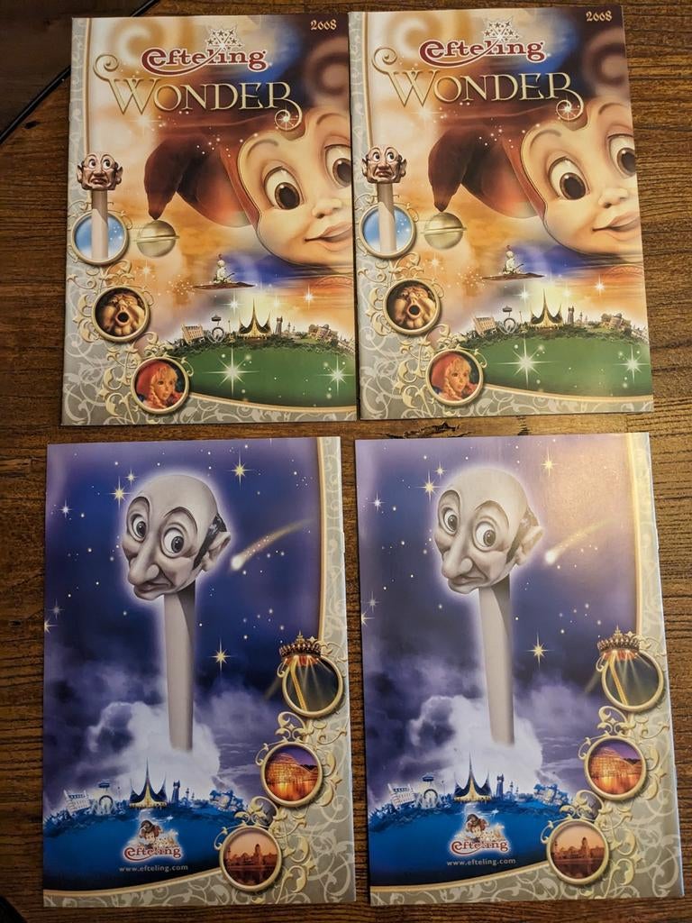 Efteling Wonder boekjes 2008, Verzamelen, Efteling, Ophalen of Verzenden, Zo goed als nieuw, Overige typen