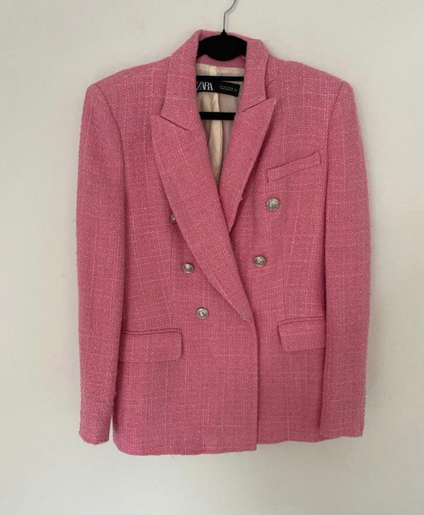 Roze blazer jasje dames, maat s, Kleding | Dames, Verzenden, Zo goed als nieuw, Jasje, Roze