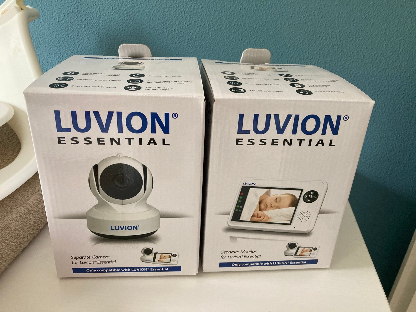 Luvion Essential Babyfoon, Ophalen, Zo goed als nieuw, 250 meter of meer, Camera