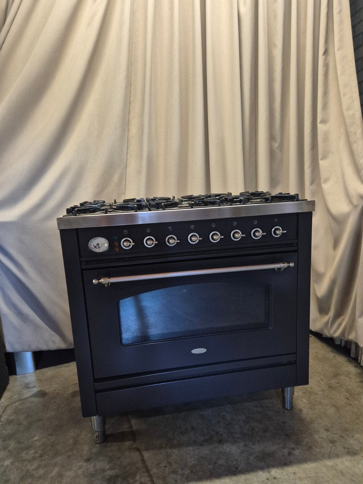 Boretti  gasoven, Ophalen, 60 cm of meer, Gas, Vrijstaand