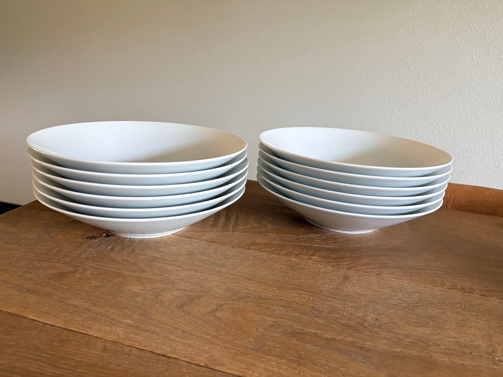 Ikea 365+ pasta/ saladeborden van wit veldspaatporselein., Ophalen, Zo goed als nieuw, Bord(en), Overige stijlen
