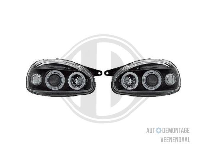 Koplampset links + rechts van een Opel Corsa, Auto-onderdelen, -, -, Opel, Nieuw