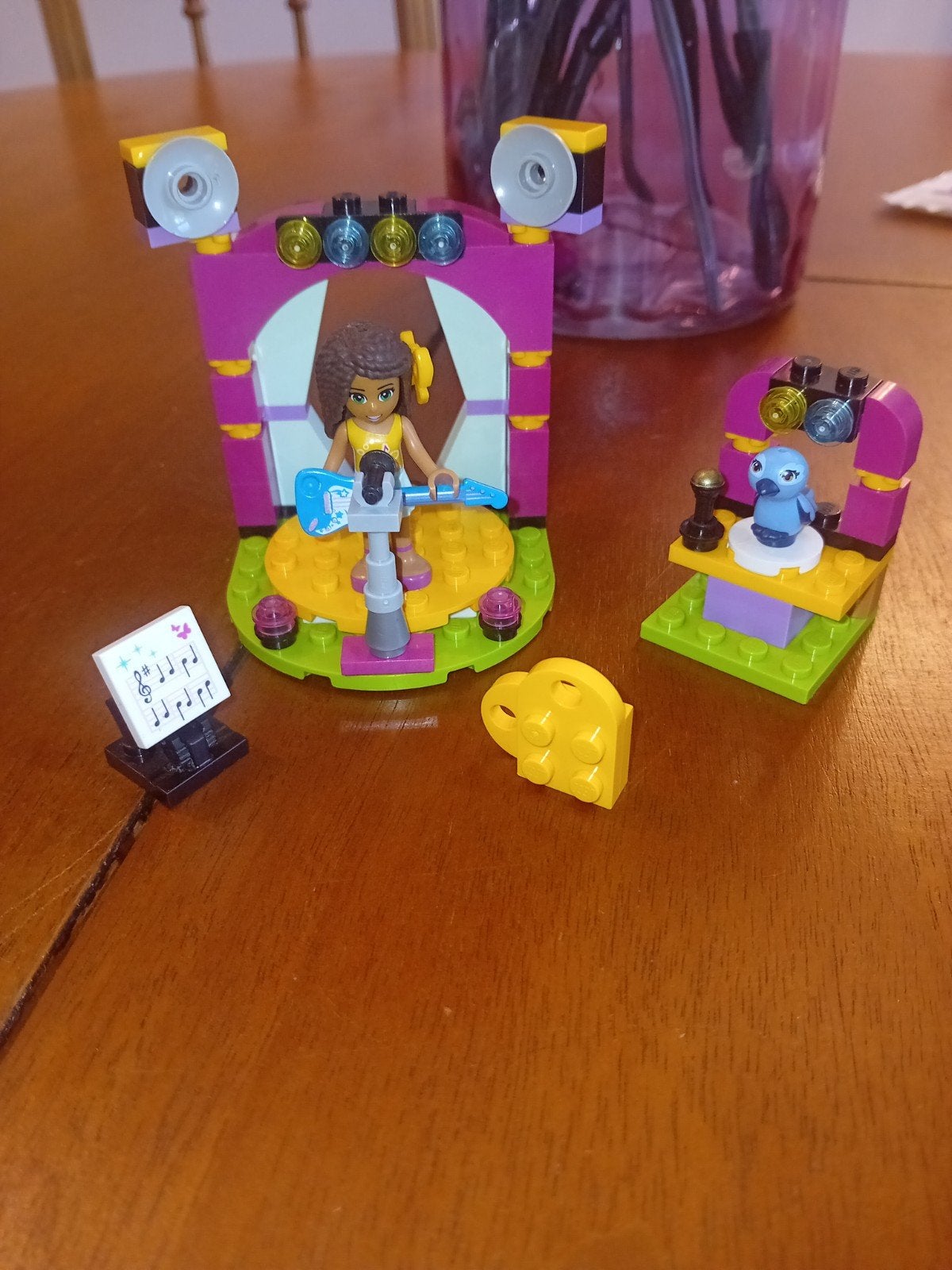 Lego Friends Andrea's podium met microfoon en accessoires, Ophalen of Verzenden, Zo goed als nieuw, Overige merken