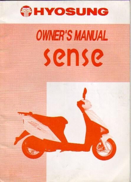 Hyosung Sense manual scooter (5491z) bromfiets, Fietsen en Brommers, Ophalen of Verzenden, Zo goed als nieuw