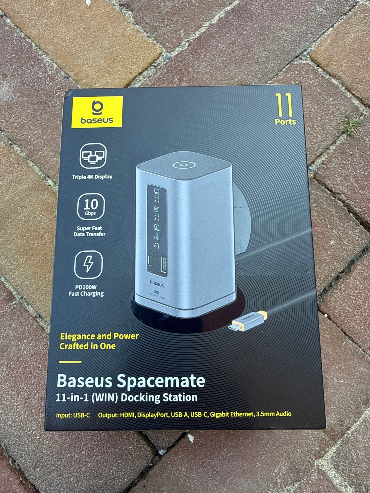 Baseus Spacemate 11-in-1 Docking Station - 4K Display, 100W, Ophalen, Nieuw, Docking station, Laptop