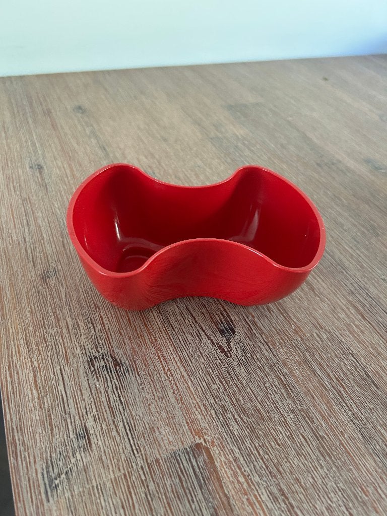 Tupperware Allegra snackbakje Rood - 310 ml, Ophalen of Verzenden, Zo goed als nieuw, Bak of Kom, 310 ml