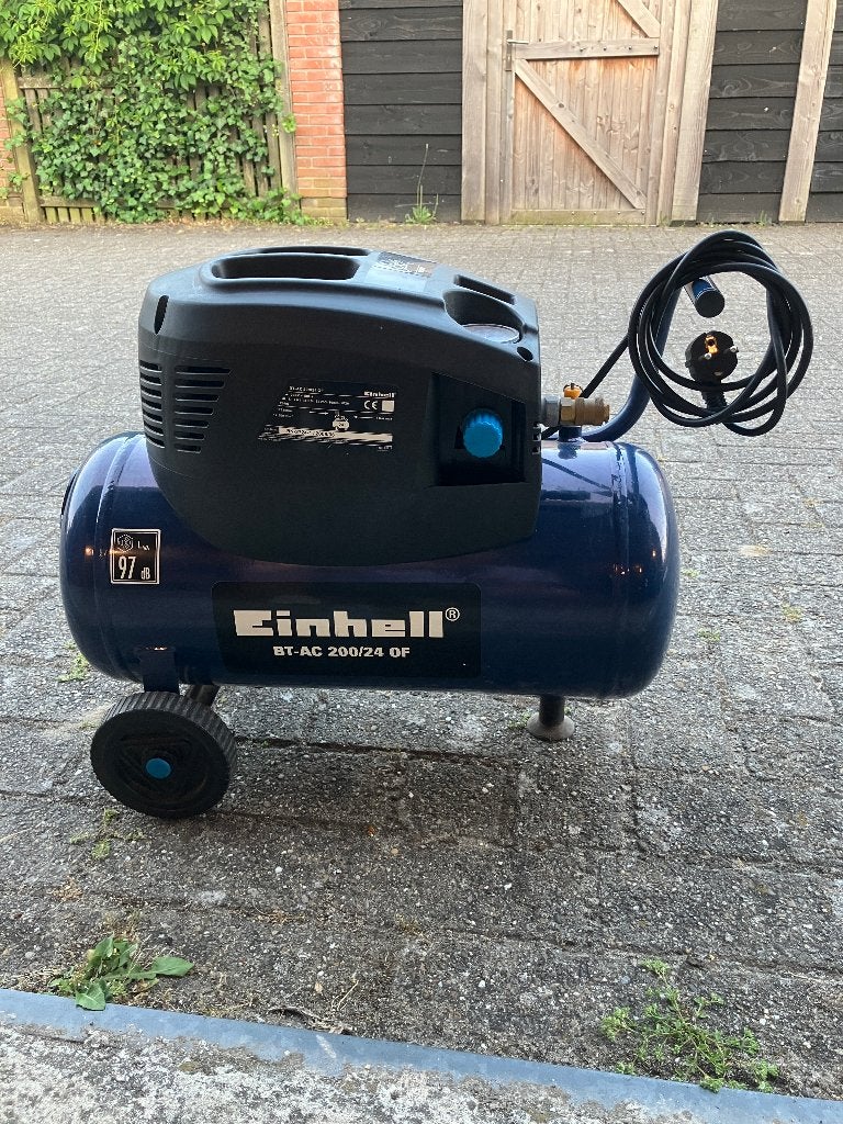 Compressor Einhell olievrij, Ophalen, Gebruikt, 6 tot 10 bar, Minder dan 200 liter/min