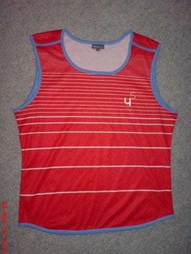 Fitness/sportshirt z.g.a.n., Ophalen of Verzenden, Zo goed als nieuw, Zwart, Zonder mouw