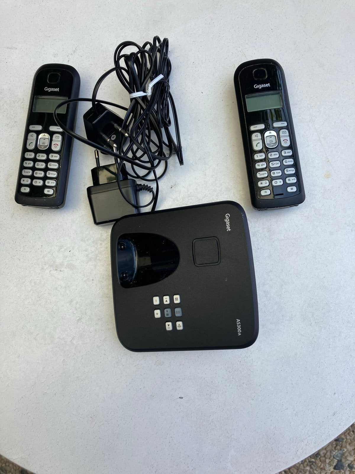 Gigaset AS300A draadloze telefoons met antwoordapparaat, Ophalen, Gebruikt, 2 handsets