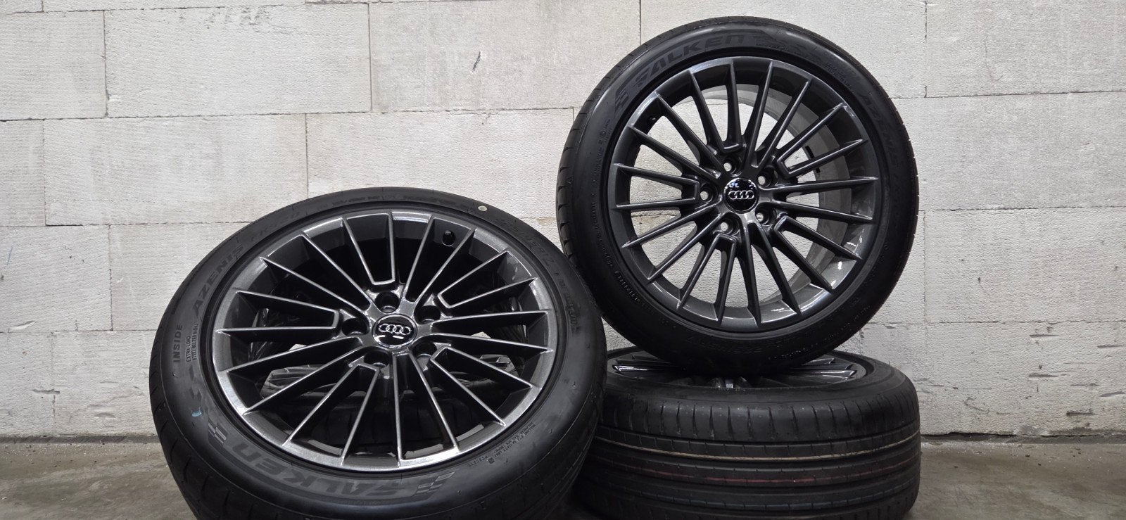 17" Audi A3 S3 A4 B7 S-line orig velgen zomerbanden zgan, Banden en Velgen, Nieuw, 17 inch, Ophalen of Verzenden
