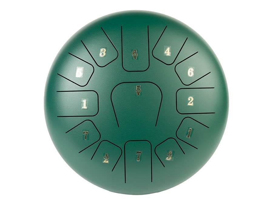 HTD1213/GN |Hayman stalen tongdrum 12" groen, ., Nieuw, Ophalen of Verzenden, Melodische percussie