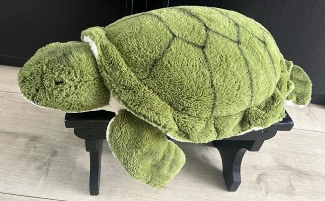 Grote knuffel schildpad van uni toys, Ophalen of Verzenden, Zo goed als nieuw, Overige typen