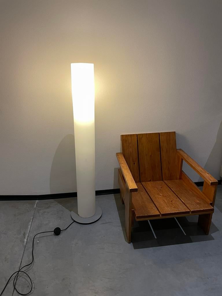 Vintage design tube vloerlamp, Huis en Inrichting, Lampen | Vloerlampen, Ophalen, Zo goed als nieuw, 150 tot 200 cm