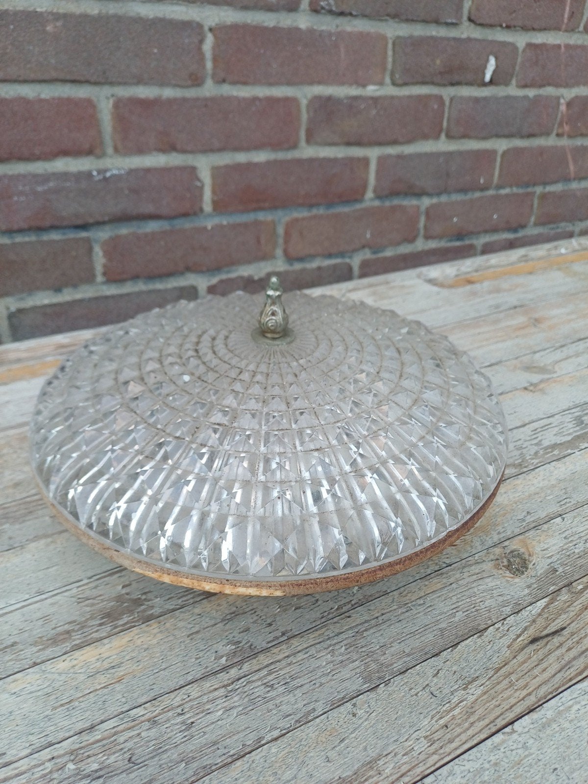 Vintage Hollywood Regency-stijl plafondlamp, Antiek en Kunst, Ophalen of Verzenden