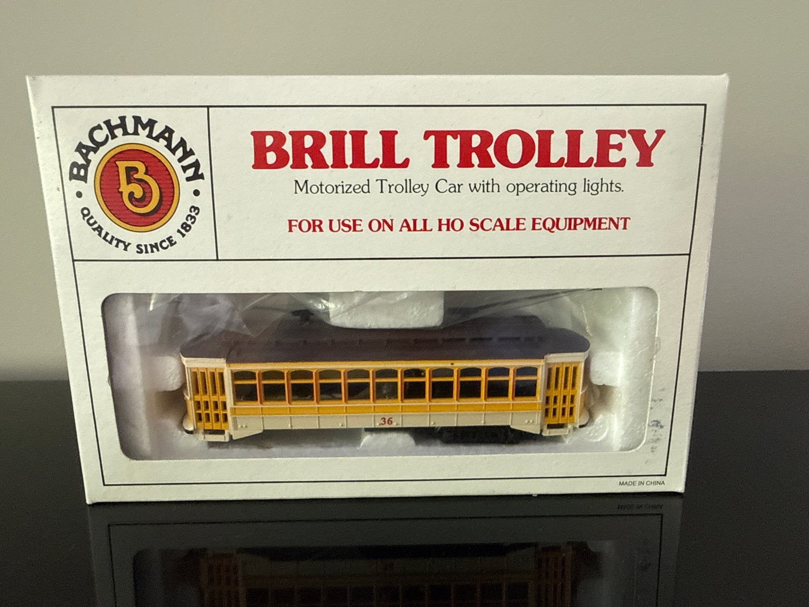 Bachmann Brill Trolley Gemotoriseerde Tram HO Schaal, Hobby en Vrije tijd, Modeltreinen | H0, Bachmann, Ophalen of Verzenden, Zo goed als nieuw