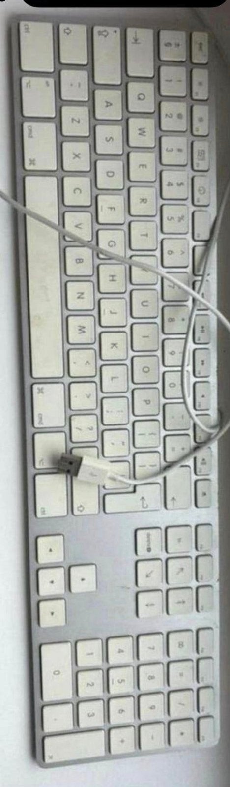 Originele aluminium Apple toetsenbord Model No: A1243, Computers en Software, Ophalen of Verzenden, Gebruikt