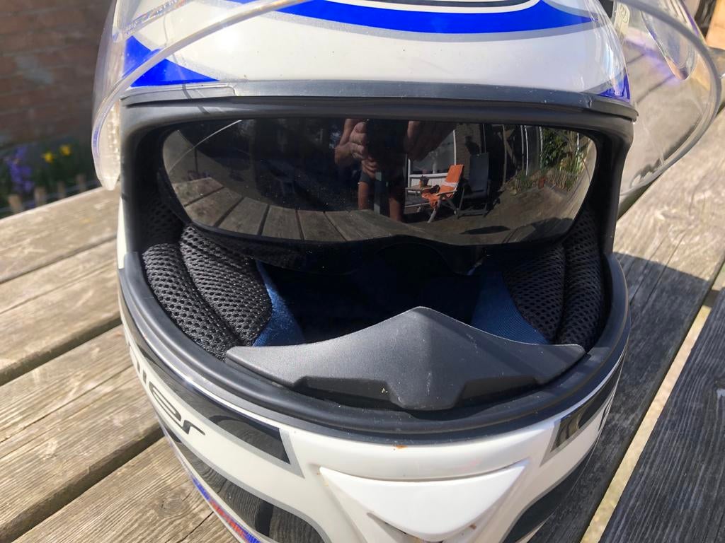 Premier motorhelm met piloten vizier - Suzuki GSX R, Overige merken, Heren, Ophalen of Verzenden, Integraalhelm
