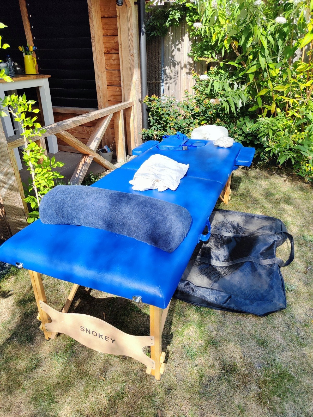 Massage tafel - accessoires - draagtas - elektrische deken, Ophalen, Gebruikt, Massagetafel