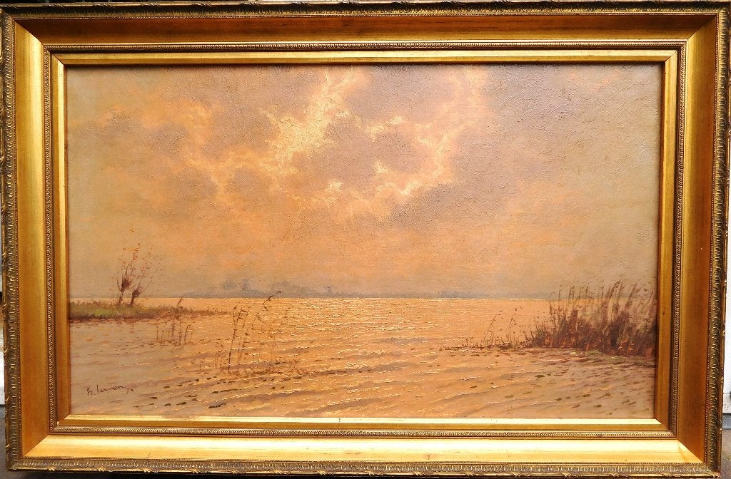 SCHILDERIJ FRANS LAMMERS 1911-1966, Antiek en Kunst, Kunst | Schilderijen | Klassiek, Ophalen, Doek, Impressionistisch, Landschap