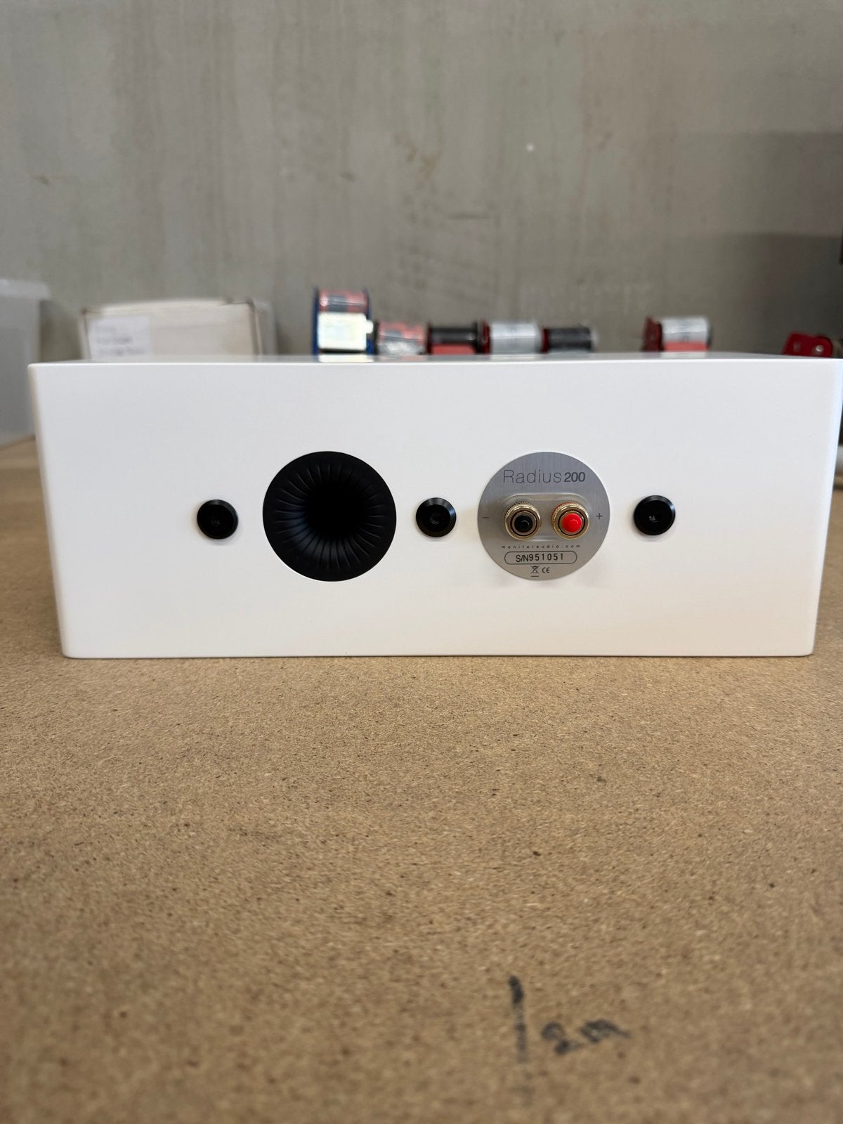 Monitor Audio Radius 200 passieve centerspeaker - Wit, Monitor Audio, ., Ophalen of Verzenden, Zo goed als nieuw