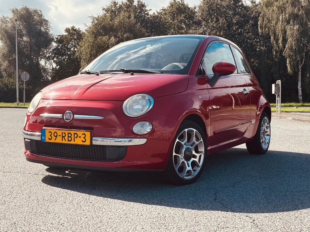 Fiat 500 1.2 69pk  2011 Rood, Auto's, Stof, 4 cilinders, 840 kg, Origineel Nederlands