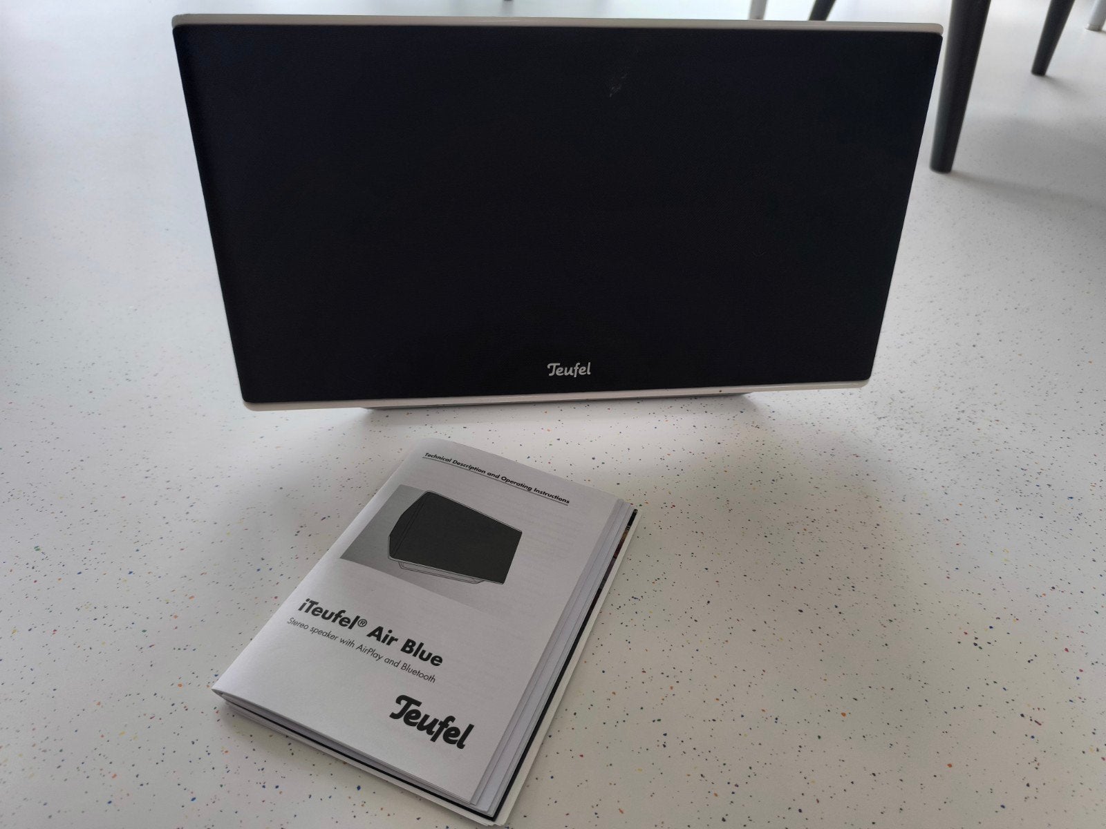 Teufel iTeufel Air Blue Speaker - Wit, Audio, Tv en Foto, Luidsprekers, Overige merken, Gebruikt, Overige typen, Ophalen of Verzenden