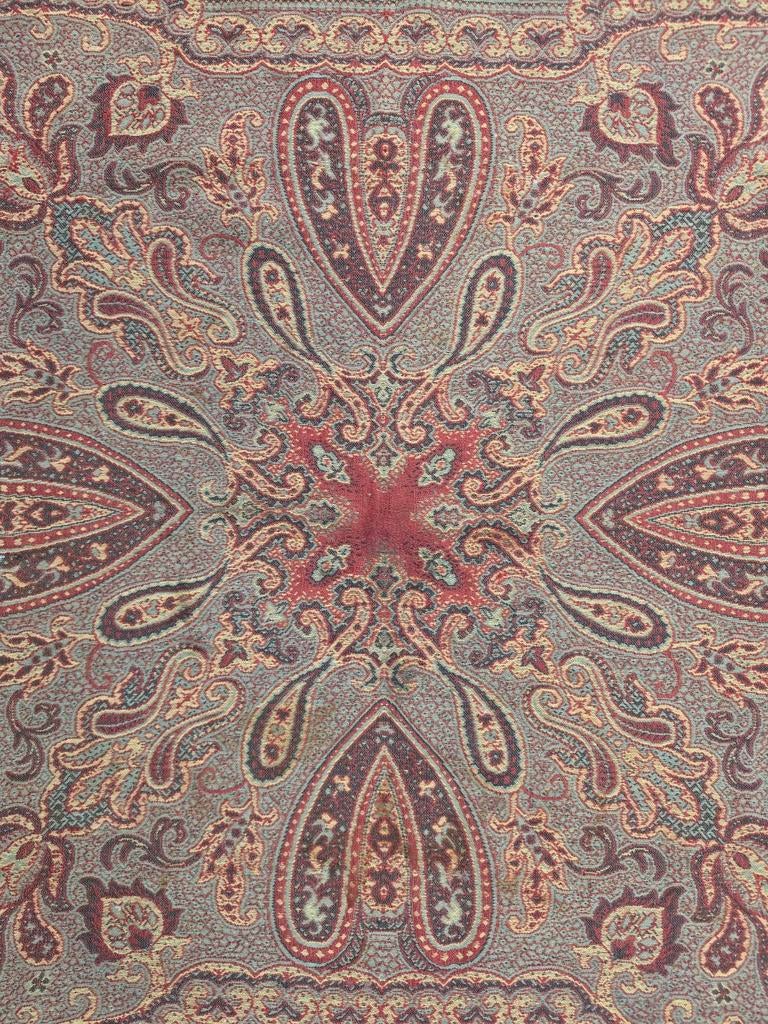 Vintage oosters wol paisley Worteldoek tafelkleed, Gebruikt, Hype pop up, Vierkant, Ophalen of Verzenden