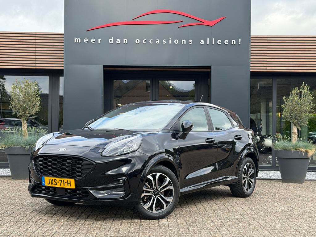 Ford Puma ST Line PANO (bj 2022, automaat), Alarm, Euro 6, Zwart, Hybride Elektrisch/Benzine