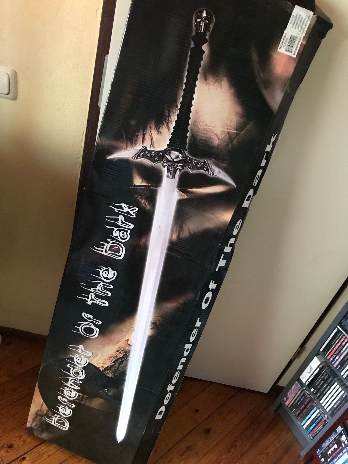 Gloednieuw fantasy zwaard met skull ophangbord, Ophalen of Verzenden