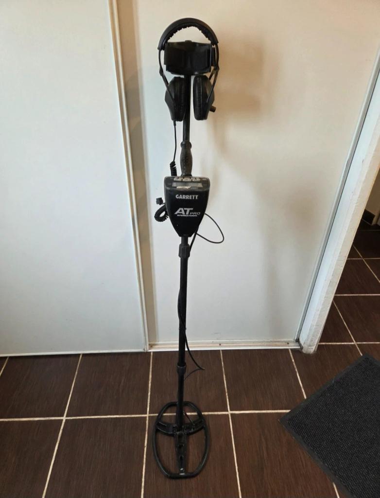 Garrett at pro incl ms-2 koptelefoon, Hobby en Vrije tijd, Metaaldetectors, Gebruikt, Meer dan 30 cm, Ophalen of Verzenden, Nvt