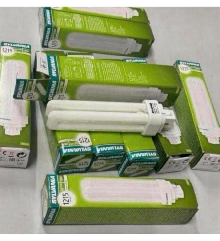 10X Sylvania LYNX-DE CFL 18W 4000K G24q-2 lamp 1215 lumen, Nieuw, Ophalen of Verzenden, Spaarlamp, H