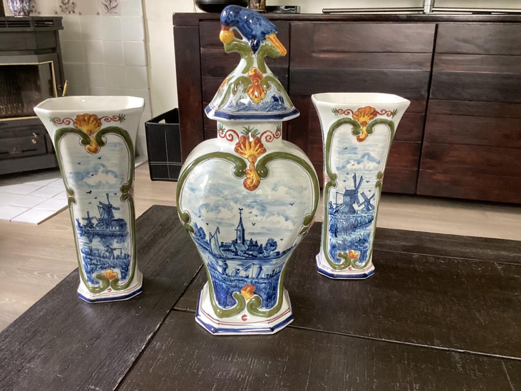 Tichelaar Makkum kaststel, Antiek en Kunst, Ophalen of Verzenden