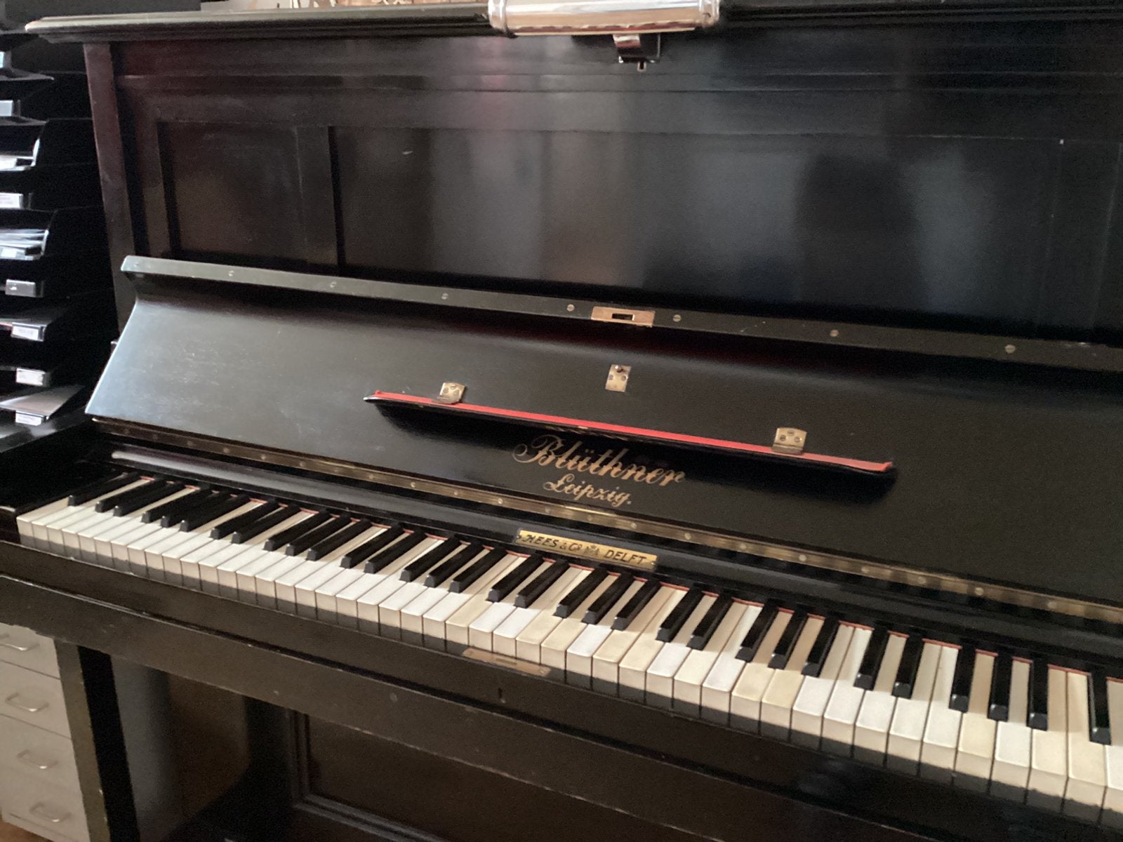 BLÜTHNER Julius Leipzig Duitsland, Ophalen, Gebruikt, Zwart, Piano