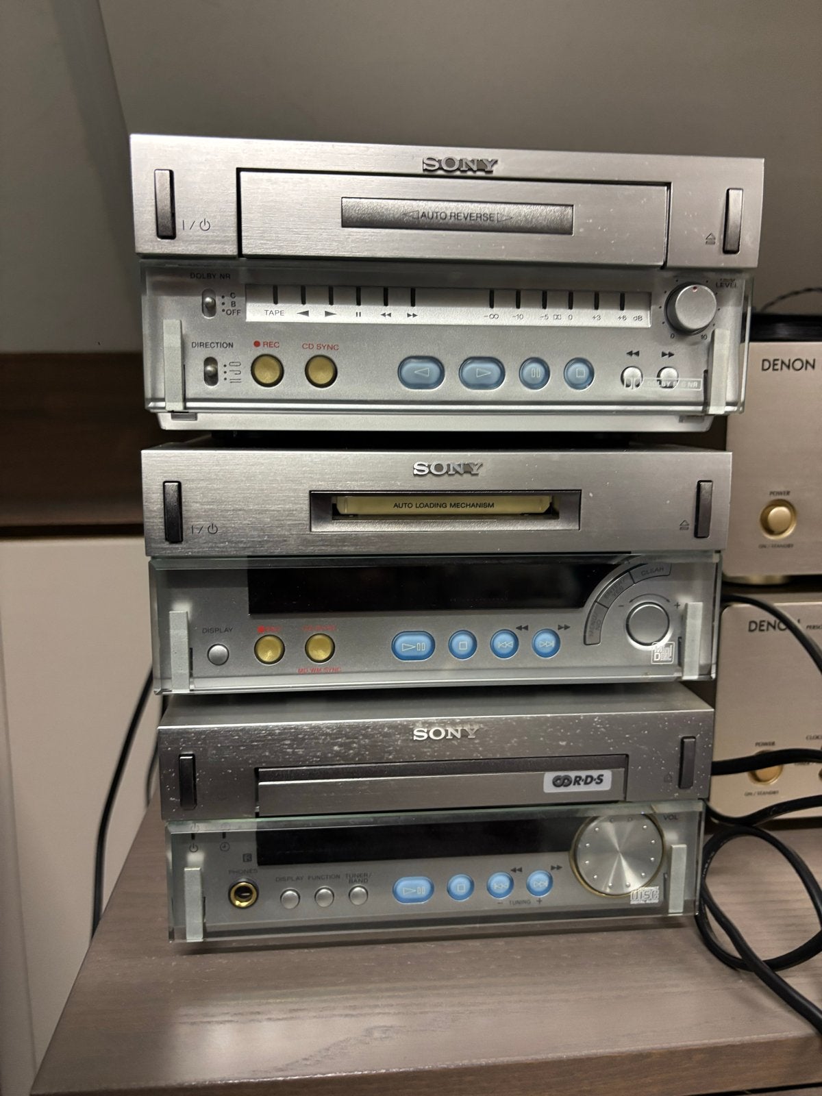 Sony vintage Hifi Set – CD / MiniDisc / Tape, Audio, Tv en Foto, Stereo-sets, Gebruikt, Cassettedeck, Sony, Losse componenten