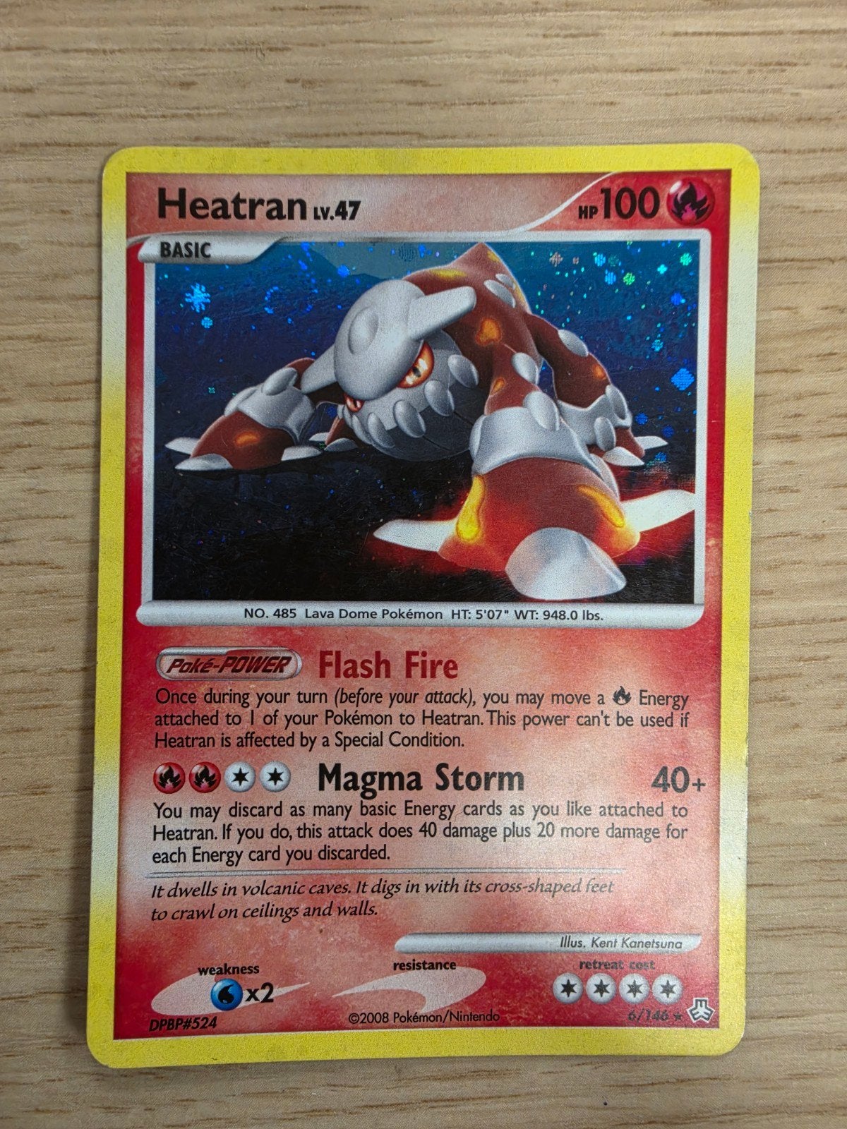 Pokémon Kaart Heatran Lv.47 DPBP#524 (2008), Ophalen of Verzenden