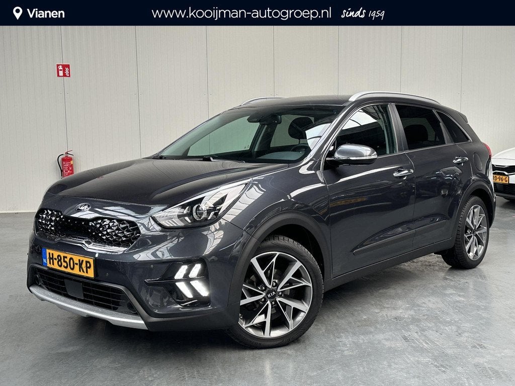 Kia Niro 1.6 GDi Hybrid DynamicPlusLine, Auto's, Kia, Gebruikt, Euro 6, 2 kWh, Leder en Stof