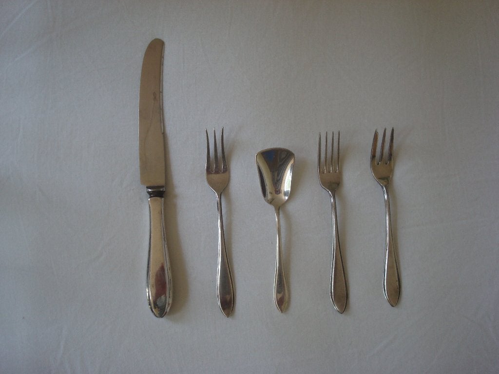 KELTUM verzilverd puntfilet, Ophalen of Verzenden