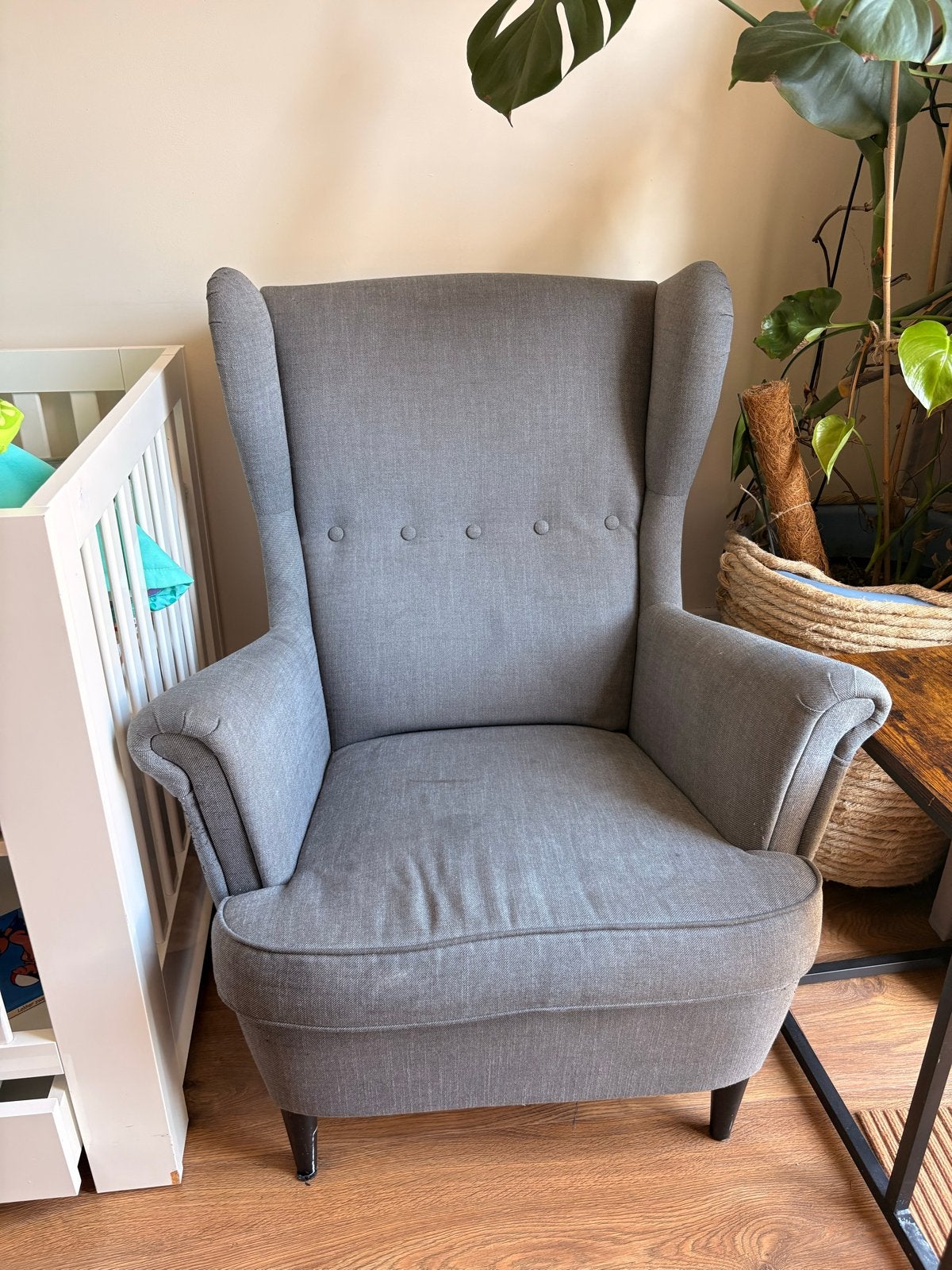 IKEA leunstoel / oorfauteuil, Huis en Inrichting, Stoelen, Gebruikt, Ophalen of Verzenden, Eén, Stof