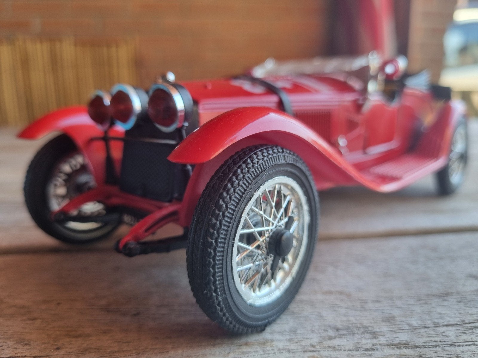 Tonka Polistil Alfa Romeo 1750 Schaalmodel Rood, Hobby en Vrije tijd, Modelauto's | 1:18, Ophalen of Verzenden, Zo goed als nieuw